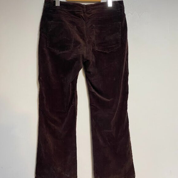 Lady Hathaway Dark Brown Corduroy Women's Trousers Pants Size 10 - Picture 11 of 16
